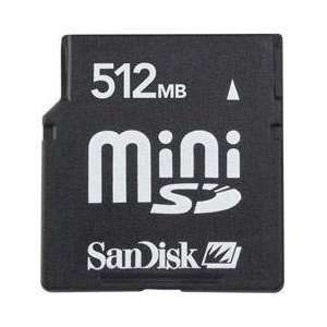  SanDisk miniSD Card SDSDM 512 A10M 512MB Mini SD Card 