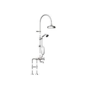   2FRBRVL Floor Mount Tub Shower with Fixed Shower Head Tuscan Brass