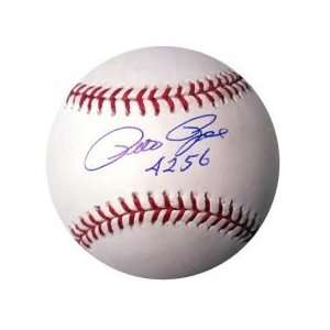  Pete Rose MLB Baseball w/ 4256 Insc