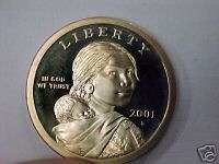 2001 S Sacagawea Indian Dollar Clad Proof 66  