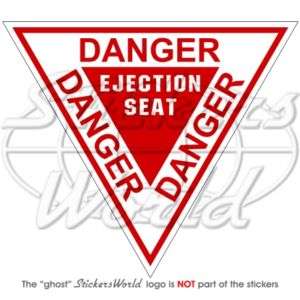 DANGER   Ejection Seat RAF Martin Baker   Sticker Decal  