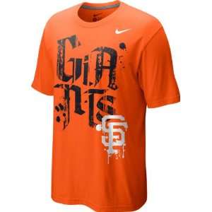  San Francisco Giants Nike Orange Tonal Graphic T Shirt 