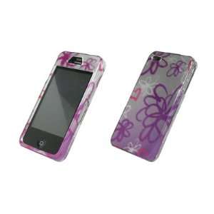  EMPIRE Pink and Silver Flower Design Snap On Cover Case 
