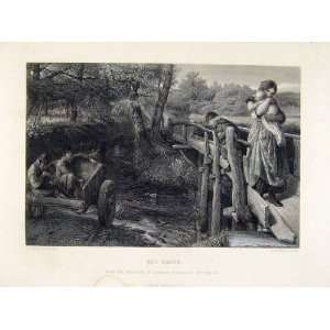   Plate By Hook The Brook Antique Fine Art C1875