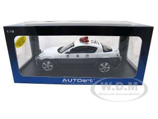 Brand new 118 scale diecast car model of Mazda RX 8 Police Car 1 of 
