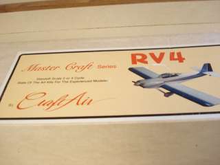 CRAFT AIR RV4 RADIO CONTROL MODEL AIRPLANE KIT **  