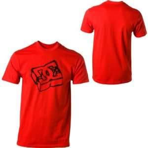  DC Cutout T Shirt   Short Sleeve   Mens Primry Red, L 