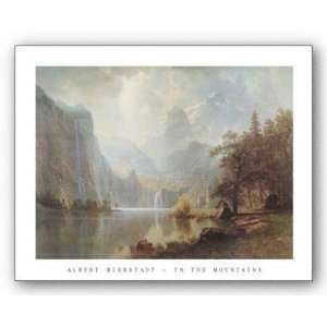  In the Mountains by Albert Bierstadt 16.5x22.75 Art 