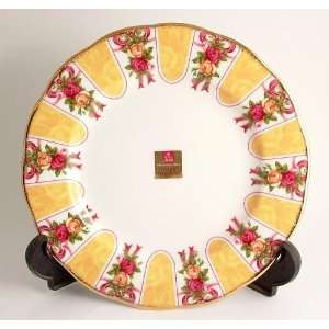  Royal Albert Ruby Celebration plate Old Country Roses Gold 