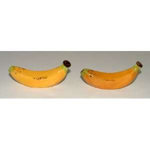  Vintage Porcelain Banana Salt And Pepper Shakers 