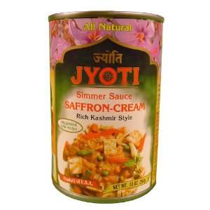 Jyoti Saffron Cream Sauce, 10oz. can Grocery & Gourmet Food