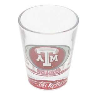  Texas A&M Aggies 2oz Deco Bottom Shot Glass Kitchen 