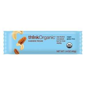 thinkOrganic Bar, Pecan Cashew, 1.4 Ounce Bars (Pack of 15)  