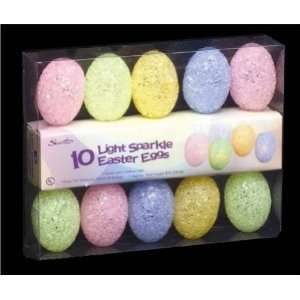  Sparkle Easter Egg Light Set   10 Light NEW Everything 