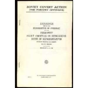  Soviet Covert Action (The Forgery Offensive) Hearings 