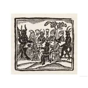  Dining with Demons, Witches at a Sabbat Sit Down to Supper 