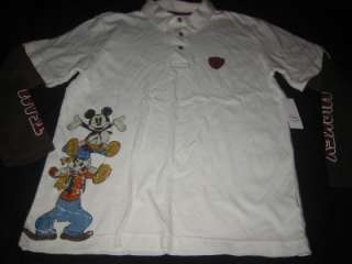 NWT Disney MICKEY Mouse Donald GOOFY Layered Shirt XS 4  