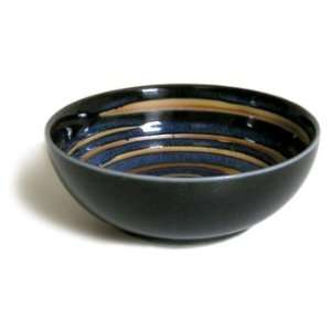 Dipping bowl   blue and brown spiral Grocery & Gourmet Food