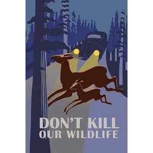  Dont Kill Our Wildlife   Paper Poster (18.75 x 28.5 