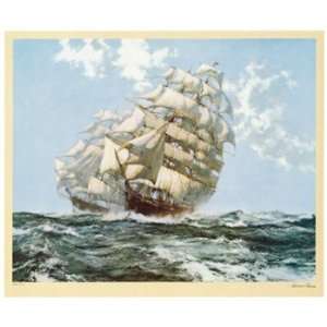  Ariel and Taeping   Poster by Montague Dawson (32 x 27 