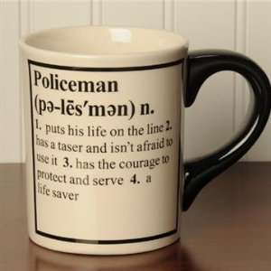 Policeman Definition Ceramic Pottery Mug 