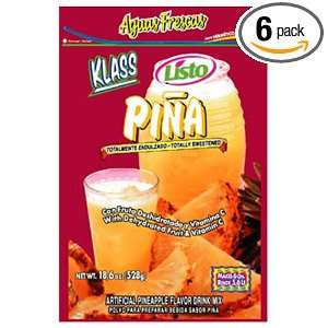 Klass Pineapple Mix, 0.53 Ounce Packets Grocery & Gourmet Food