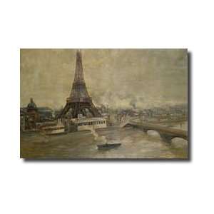  The Construction Of The Eiffel Tower January 1889 Giclee 