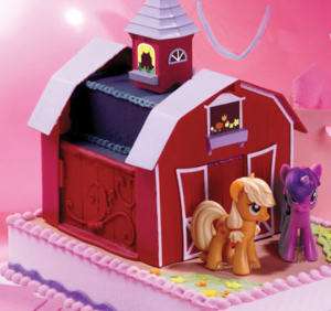 MY LITTLE PONY BARN HOUSE CAKE DEOCRATION TOPPER KIT NW  