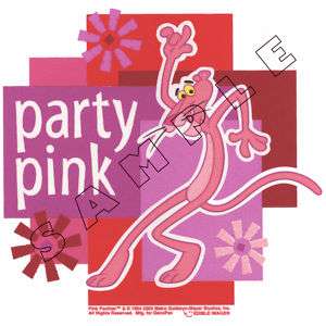 Pink Panther Edible Cake Topper Decoration Image  