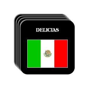  Mexico   DELICIAS Set of 4 Mini Mousepad Coasters 