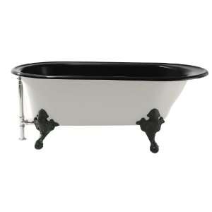   Works Historic Bath with White Exterior, Black Black