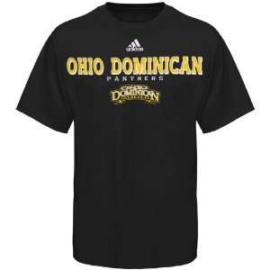  NCAA adidas Ohio Dominican Panthers Black True Basic T 