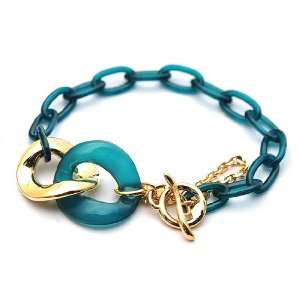  [Aznavour] Lovely & Cute Chain Bracelet (B127) / Dark 