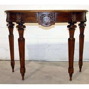  Southhampton Table Demilune Console Solid Mahogany Wood 