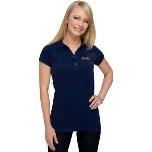  Atlanta Braves Womens Navy Spark Polo Shirt Sports 