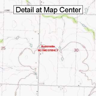  USGS Topographic Quadrangle Map   Dudenville, Missouri 