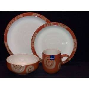  Denby Fire Chilli Eight 4 Pc Casual Setting(s) Kitchen 