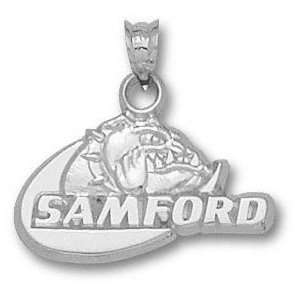   Sterling Silver SAMFORD Bulldog 1/2 Pendant