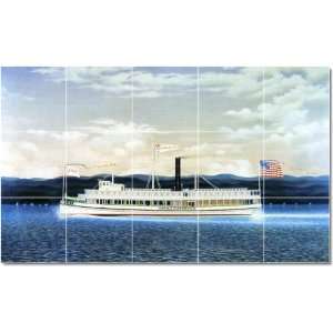 James Bard Ships Tile Mural Interior Renovations Design  18x30 using 