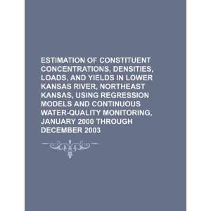  Estimation of constituent concentrations, densities, loads 