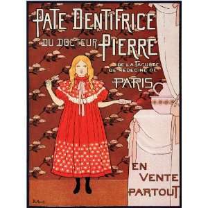 13x19 Inches Poster. Pate Dentifrice. Decor with Unusual Images 