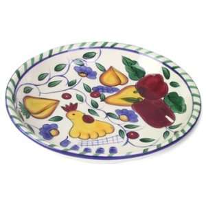 Baum Brothers Rooster & Fruit Pasta Bowl 13  Kitchen 
