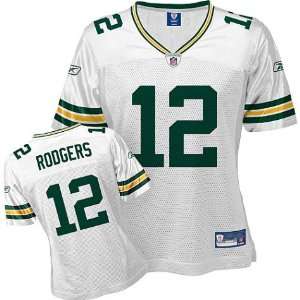  Womens Green Bay Packers #12 Aaron Rodgers Road Replica 