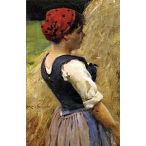   Carroll Beckwith   24 x 38 inches   Normandy Girl