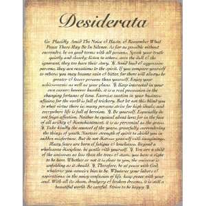 Unique Antique Fossil DESIDERATA 11 x 8.5 Print 