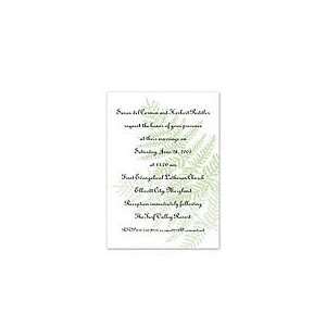  Ferns Wedding Print it Yourself Invitations Health 