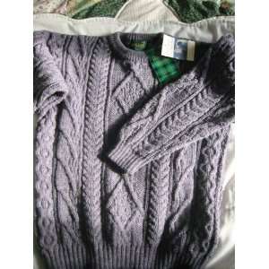  Irish New Pure Wool Aran Fishermen Sweater Everything 