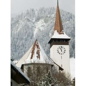  Town Church, Kandertal Valley, Frutigen, Bern, Switzerland 