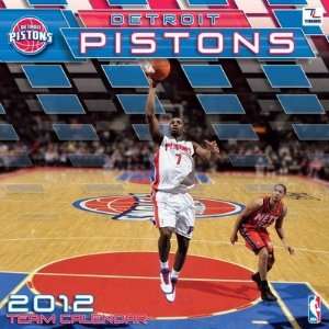  NBA Detroit Pistons 2012 Wall Calendar