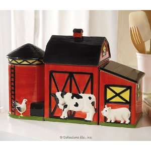  Country Barn Kitchen Canisters 